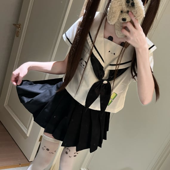 YUMEKAWA ♡ Panda sailor suit  #seifuku54