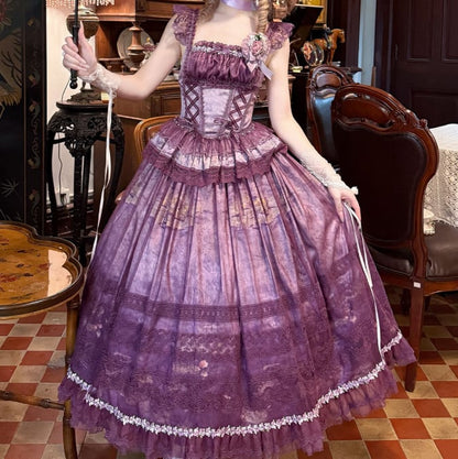 YUMEKAWA ♡ ( 3 colors )  gradient ruffle matching cloth #set15