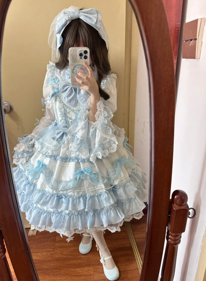 Manufactured after order ♡ ( 3 colors )  Matching cloth with catsuit and ruffle dress  #set21