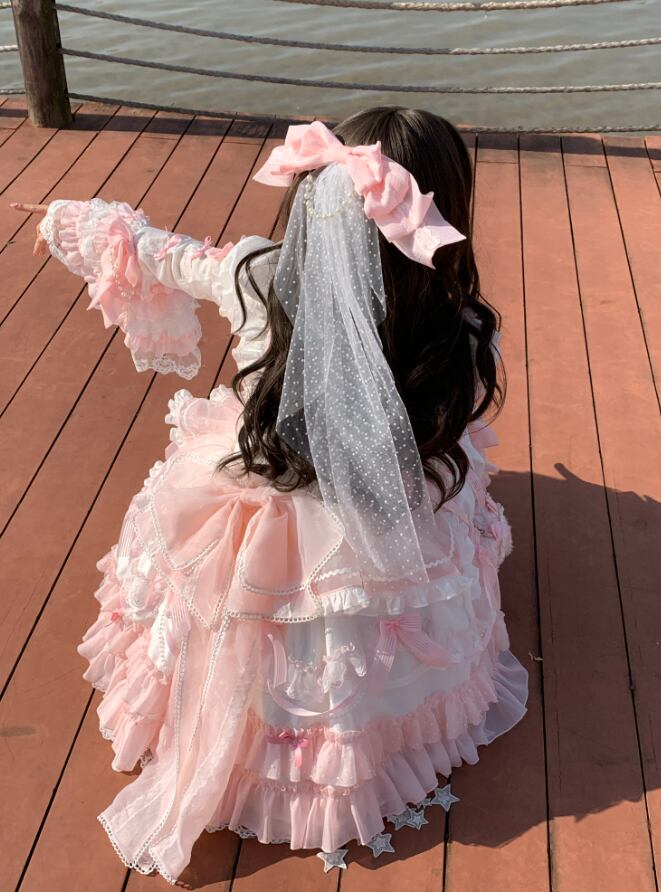 Manufactured after order ♡ ( 3 colors )  Matching cloth with catsuit and ruffle dress  #set21