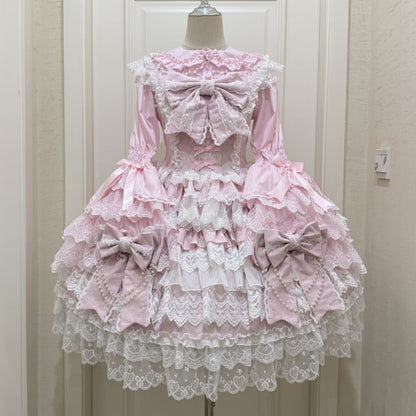 YUMEKAWA ♡  ( 4 colors )  blouse with bunny ears and Lolita jumperskirt  #set33