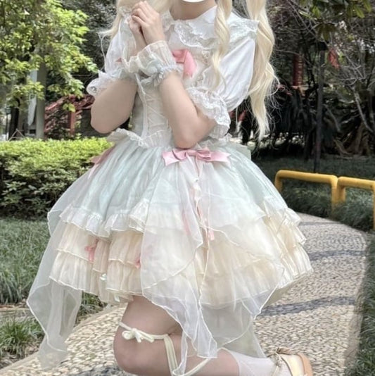YUMEKAWA ♡ Sailor collar pink maid costume #wanpi54