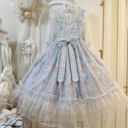 YUMEKAWA ♡ ( 2 colors )  Tulle dress matching cloth  #set40