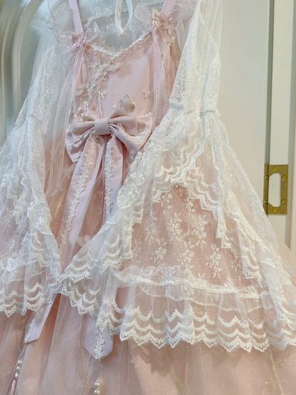 YUMEKAWA ♡ ( 2 colors )  Tulle dress matching cloth  #set40