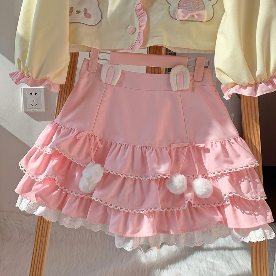 YUMEKAWA ♡ little girl-like rabbit matching cloth #set41