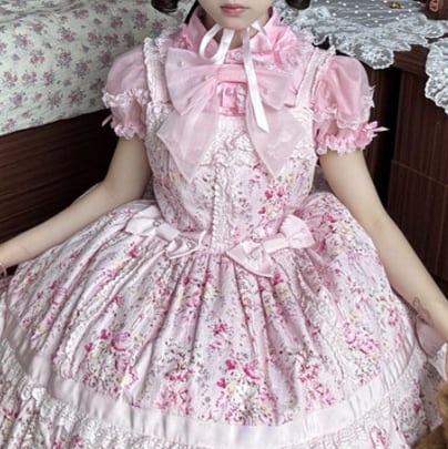 YUMEKAWA ♡ 3 colors Chiffon blouse with ribbon #tops5