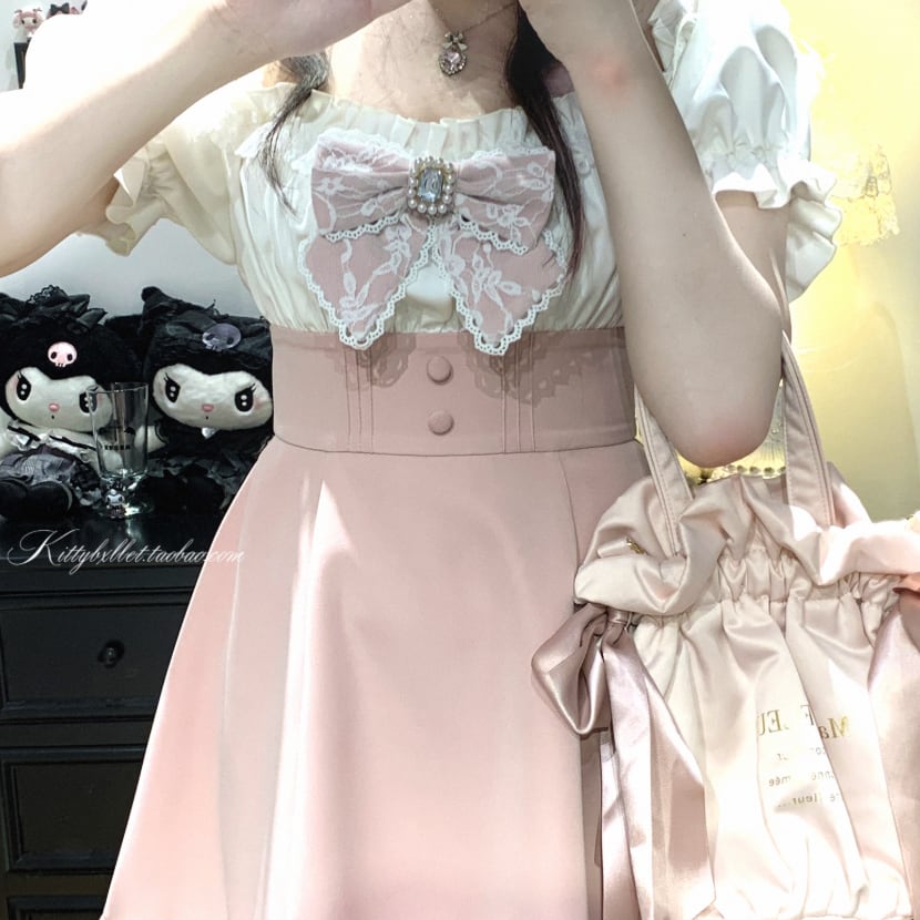 YUMEKAWA ♡ ( 3 colors )  off the shoulder puff sleeve top #tops7