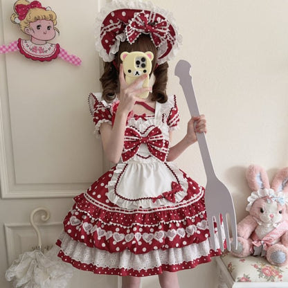 YUMEKAWA ♡ Maid outfit matching cloth with dotted brooch  #wanpi107