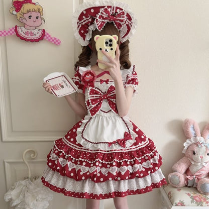 YUMEKAWA ♡ Maid outfit matching cloth with dotted brooch  #wanpi107