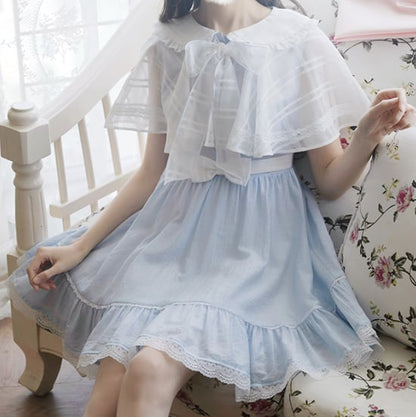 YUMEKAWA ♡ Dress with outerwear  #wanpi121