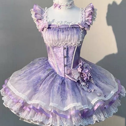Manufactured after order ♡ Fairy dress with choker and back ribbon #wanpi124