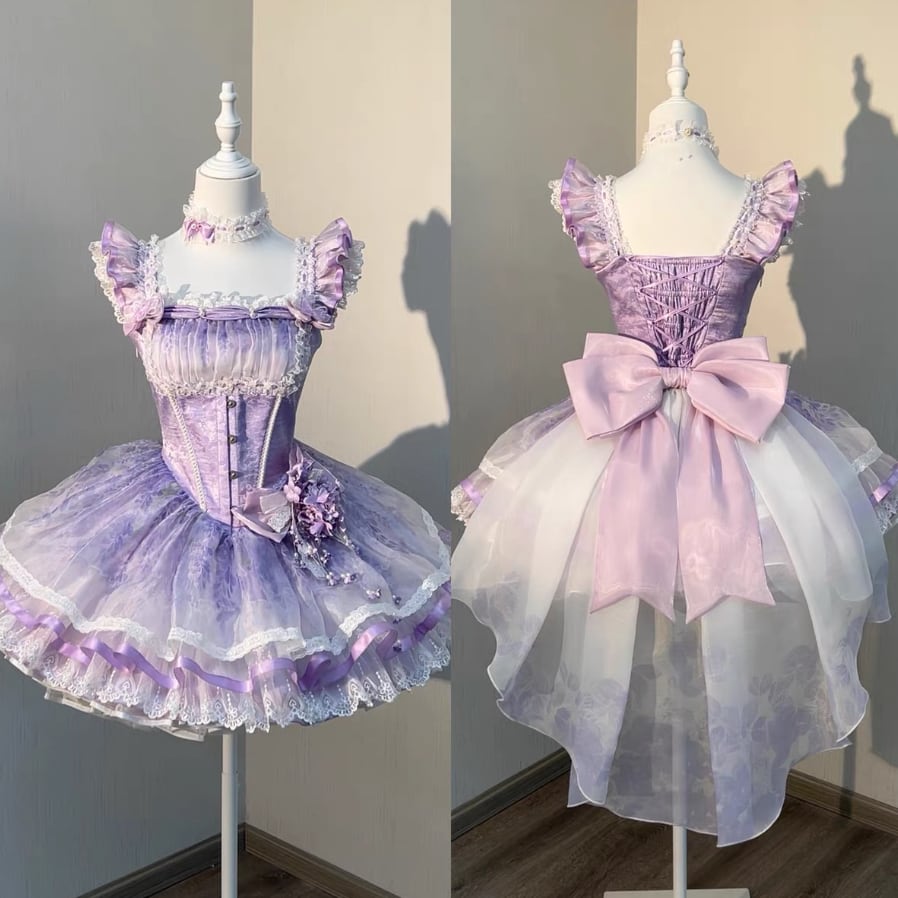Manufactured after order ♡ Fairy dress with choker and back ribbon #wanpi124