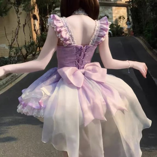 Manufactured after order ♡ Fairy dress with choker and back ribbon #wanpi124