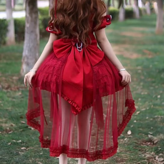 Manufactured after order ♡ ( 5 colors )  Flower Dress Complete Set #wanpi135