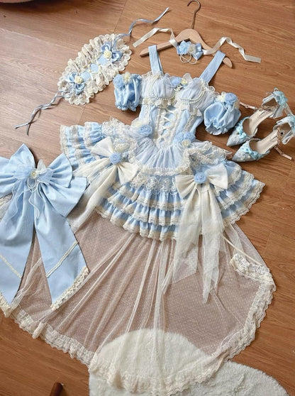 Manufactured after order ♡ ( 5 colors )  Flower Dress Complete Set #wanpi135
