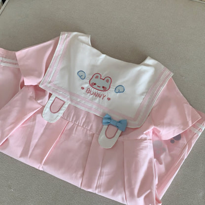 YUMEKAWA ♡ Bunny mini dress with ribbon #wanpi145