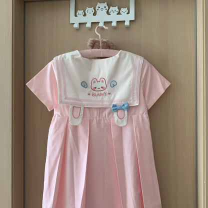 YUMEKAWA ♡ Bunny mini dress with ribbon #wanpi145