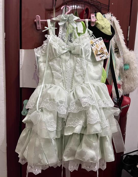 YUMEKAWA ♡ ( 2 colors ) Detachable ♪ Holder neck dress #wanpi3