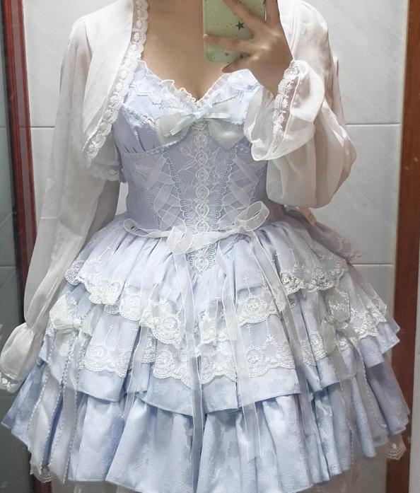 YUMEKAWA ♡ ( 2 colors ) Detachable ♪ Holder neck dress #wanpi3