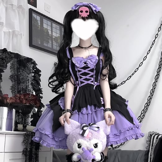 YUMEKAWA ♡  Braided Lolita Dress with Hairpins  #wanpi52