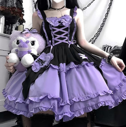 YUMEKAWA ♡  Braided Lolita Dress with Hairpins  #wanpi52