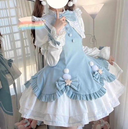 YUMEKAWA ♡ ( 2 colors )  Magical Girl Style Lolita Dress  #wanpi9