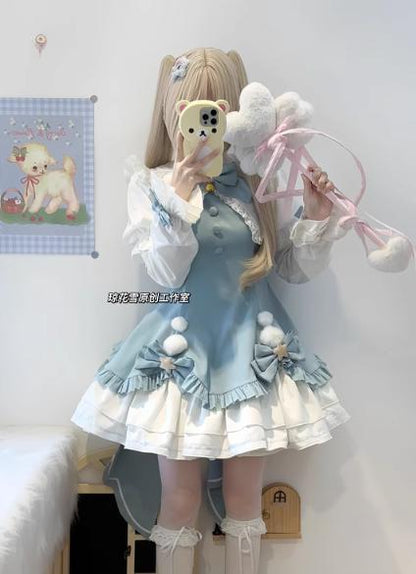 YUMEKAWA ♡ ( 2 colors )  Magical Girl Style Lolita Dress  #wanpi9